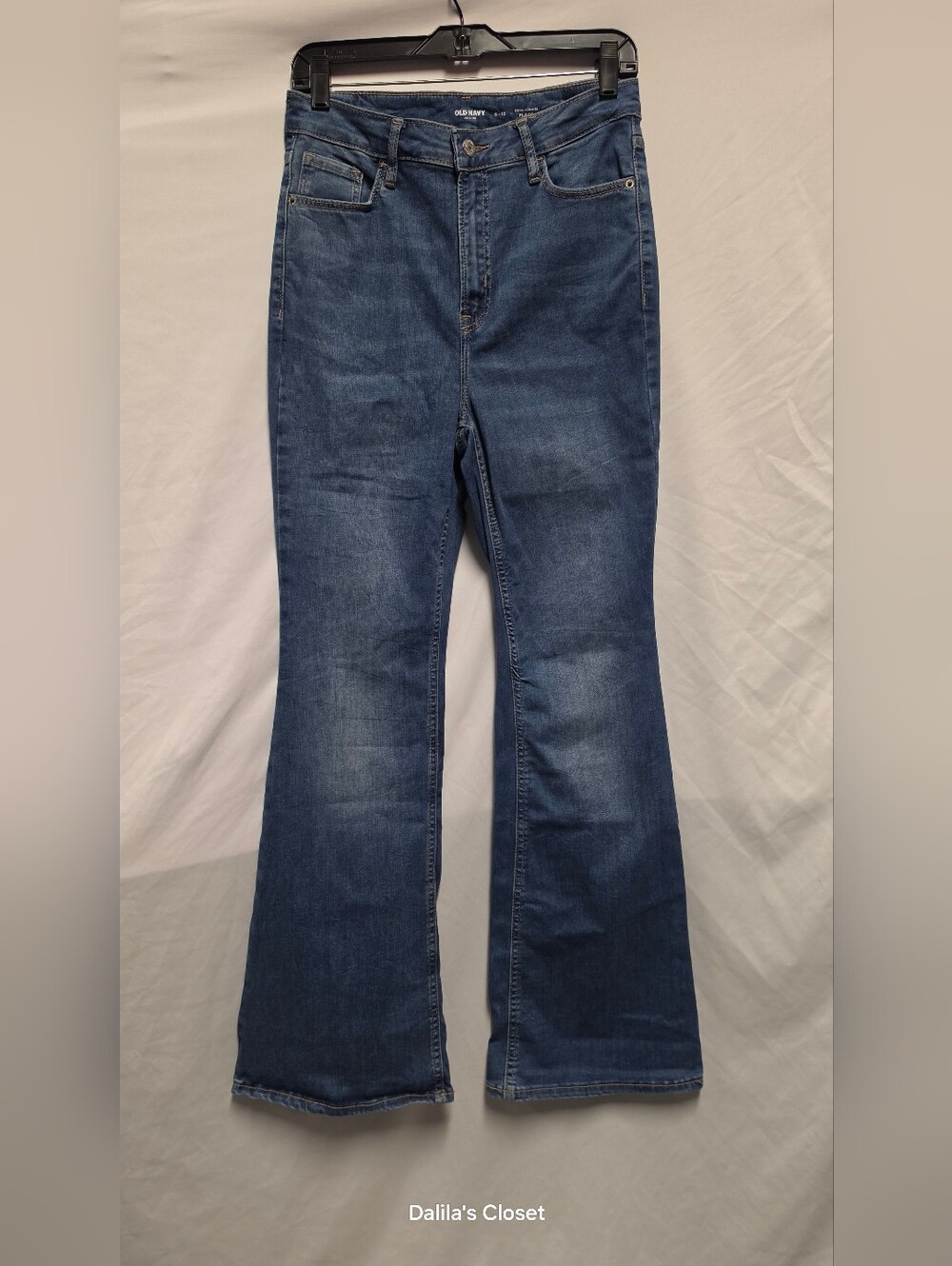 Old Navy Dark Blue Wide-Leg Flare Jeans